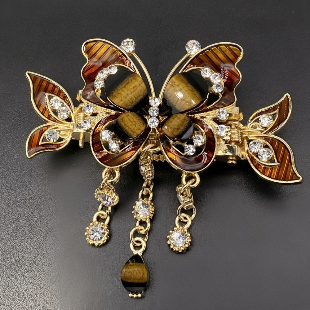 Ethnic Fashion Design - Pince à cheveux papillon en strass
