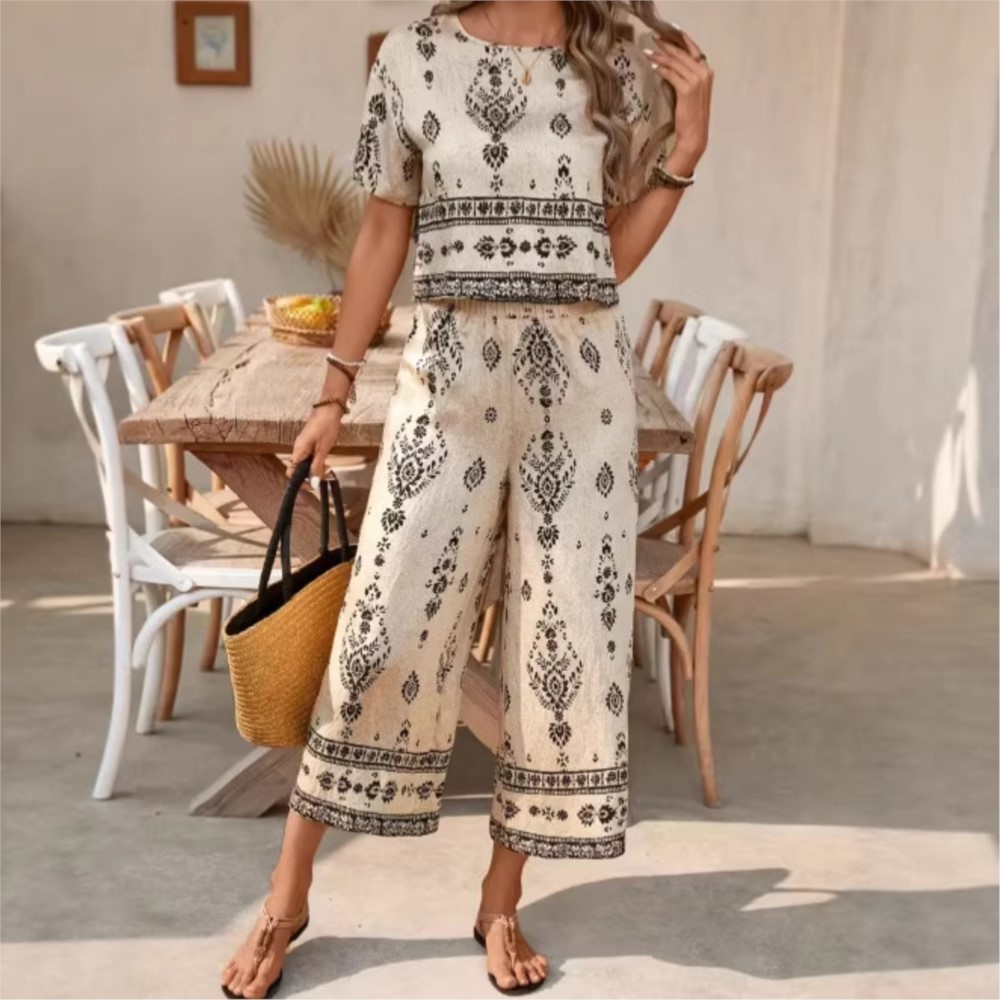 New Ethnic Fashion - Ensemble 2 pièces décontracté et élégant