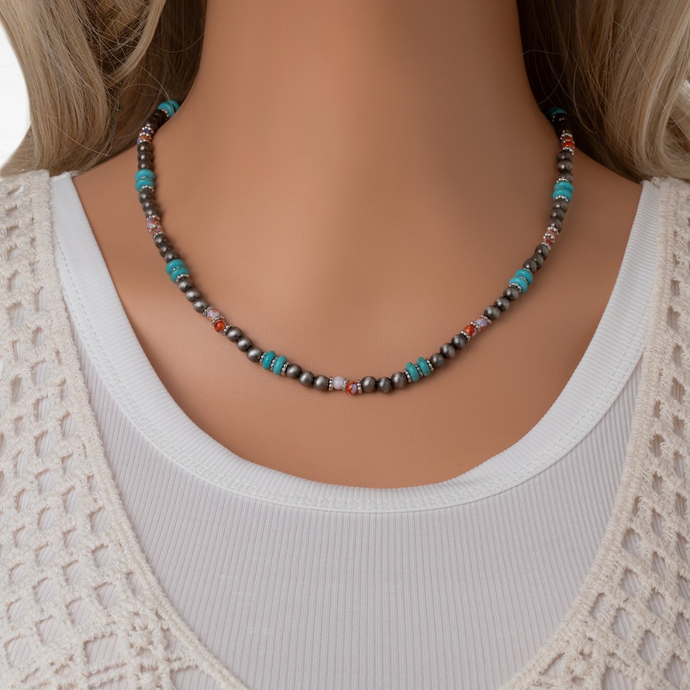 Ethnic Fashion Shoot - Collier ajustable pour femme, style ethnique