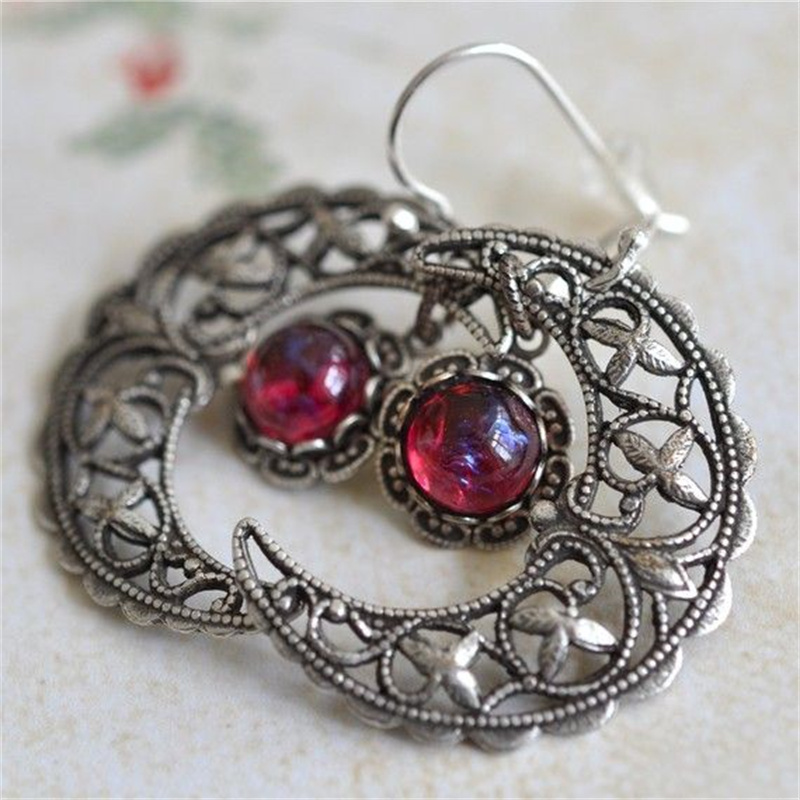 Ethnic Fashion Wear For Women - Boucles d'oreilles pendantes vintage pour femme,