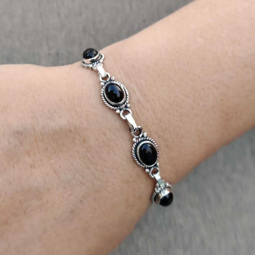 Fashion Ethnic Wear For Men - Bracelets ajustables en argent de couleur