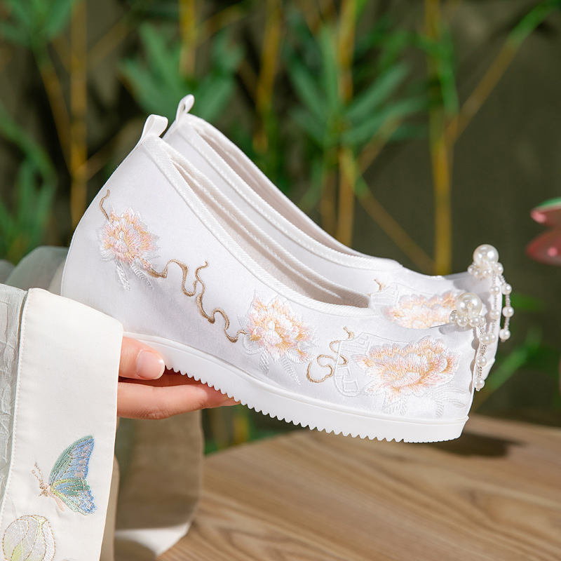 Ethnic Fabric - Chaussures Hanfu pour femmes 2026, broderie