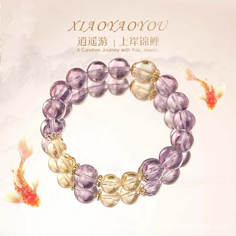 Ethnic Fashion Design - Bracelet de mode améthyste corps en