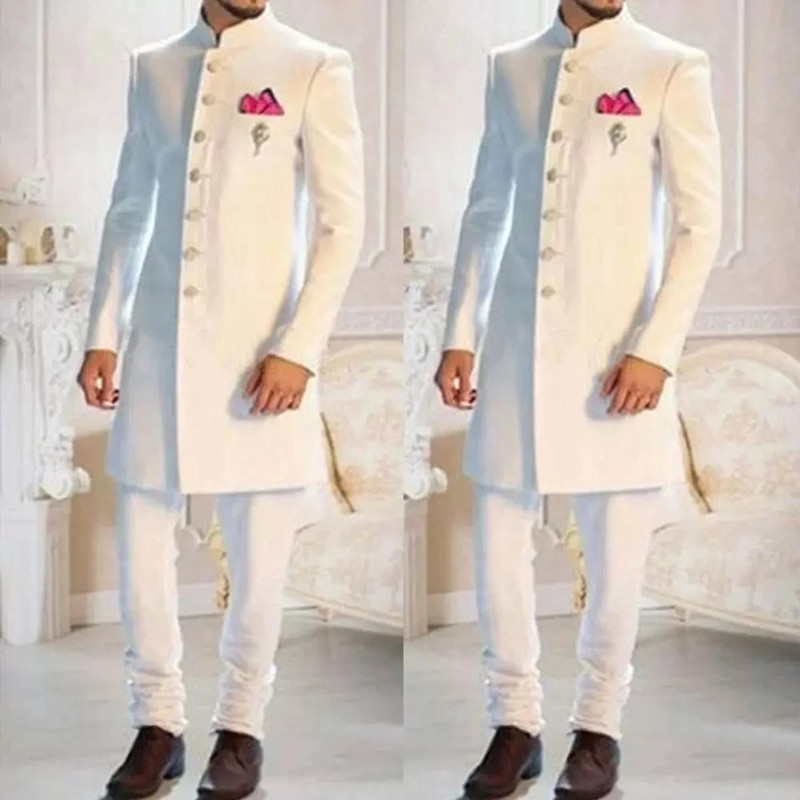 Fashion Ethnic Wear For Men - Smoking indien ethnique à simple boutonnage