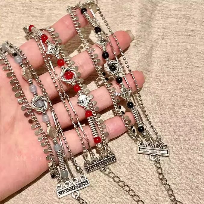 Ethnic Fashion Shoot - Bracelet ethnique bohème multi-couches pour femme,