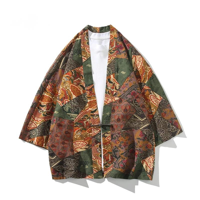 Ethnic Fabric - Style ethnique imprimé Yukata hommes femmes