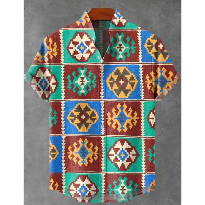 Chemise en lin rétro pour homm - Fashion Ethnic Wear For Men avis et prix