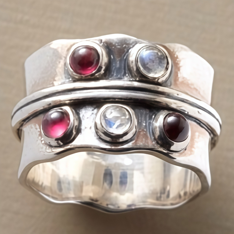 Bague plaquée argent de style  - Ethnic Fashion Wear For Women avis et prix