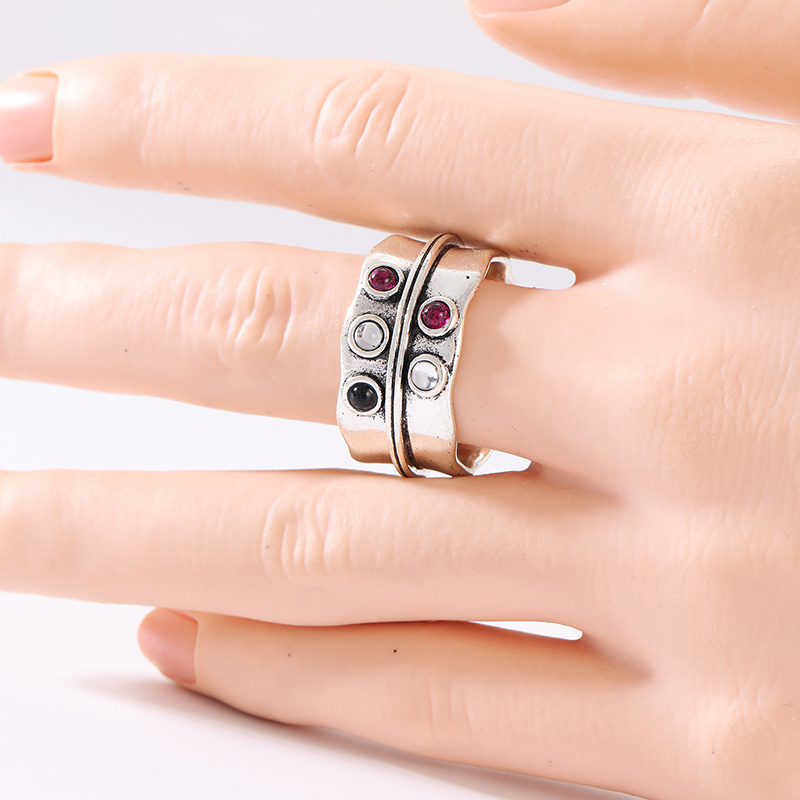 Bague plaquée argent de style  - Ethnic Fashion Wear For Women avis et prix