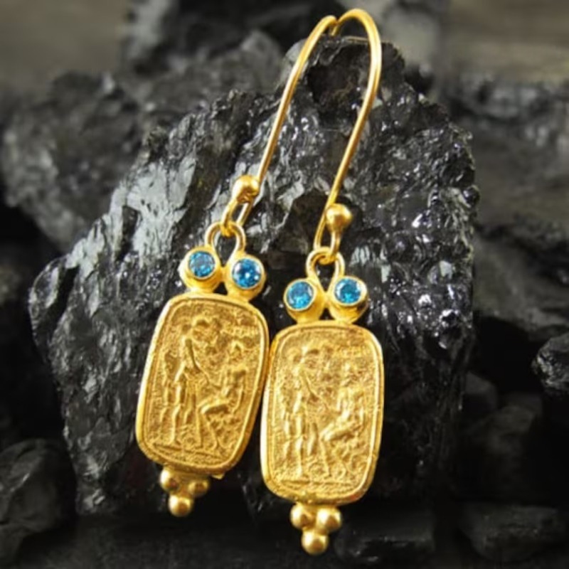 Boucles d'oreilles pendantes v - Ethnic Fashion Wear For Women avis et prix