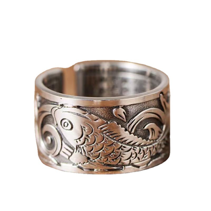 Bague d'ouverture à motif de p - Fashion Ethnic Wear For Men avis et prix