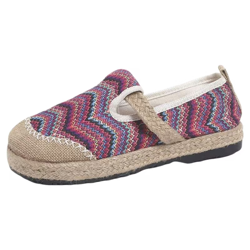 Chaussures en tissu rayées de  - Ethnic Fabric avis et prix
