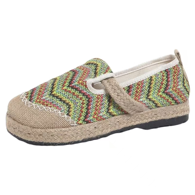 Chaussures en tissu rayées de  - Ethnic Fabric avis et prix