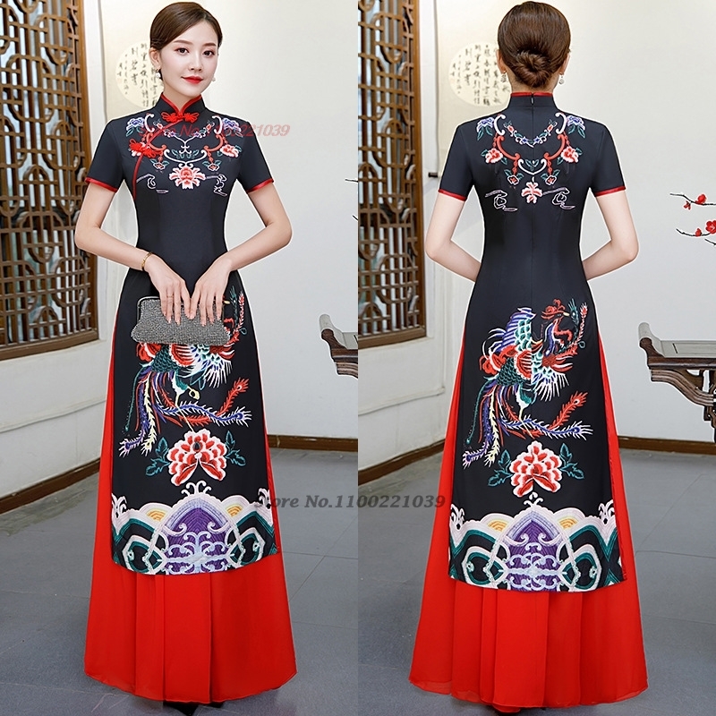 Robe qipao chinoise améliorée  - Ao Dai Vietnam Dress avis et prix