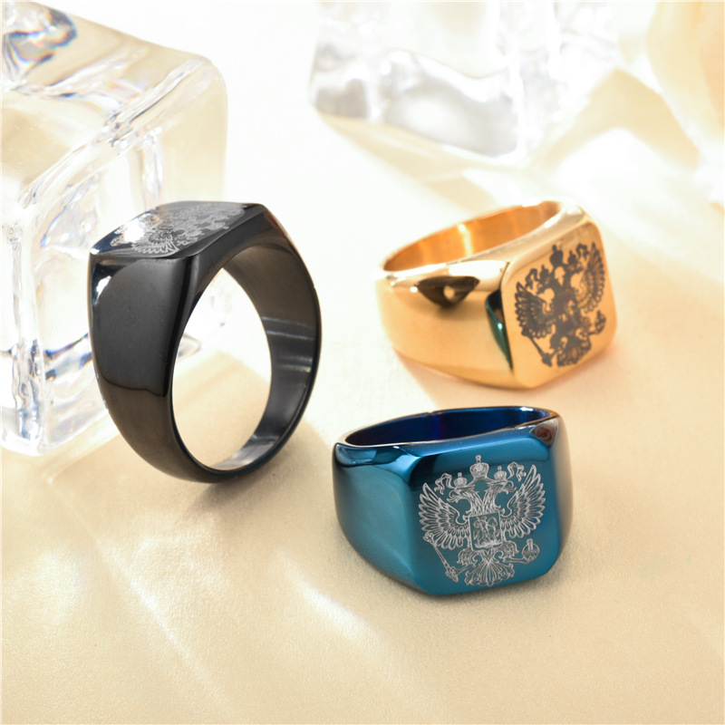 Bague en acier inoxydable 316L - Fashion Ethnic Wear For Men avis et prix