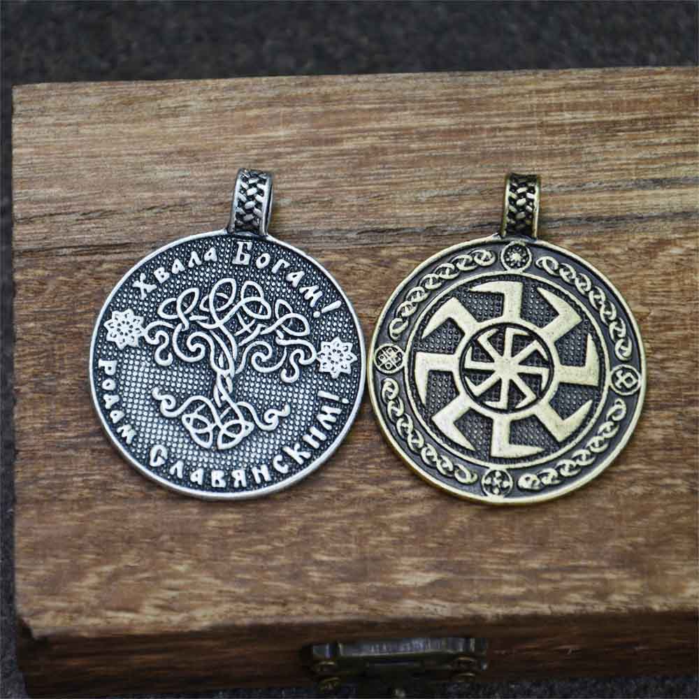 Pendentif Kolovrat rétro slave - Ethnic Fashion World avis et prix