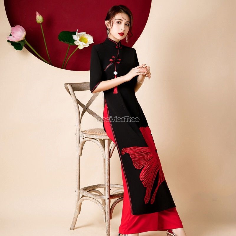 Qipao de scène 2026 pour perfo - Ao Dai Vietnam Dress avis et prix