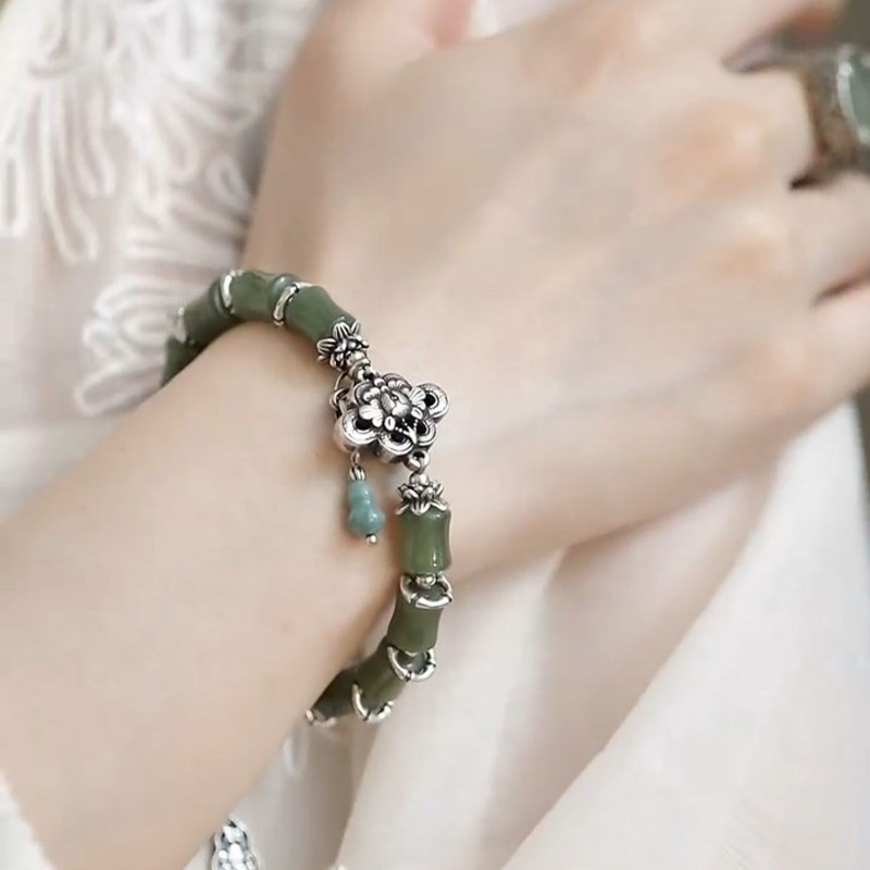 Nouveau Bracelet Perlé en Bamb - Ethnic Fashion Wear For Women avis et prix