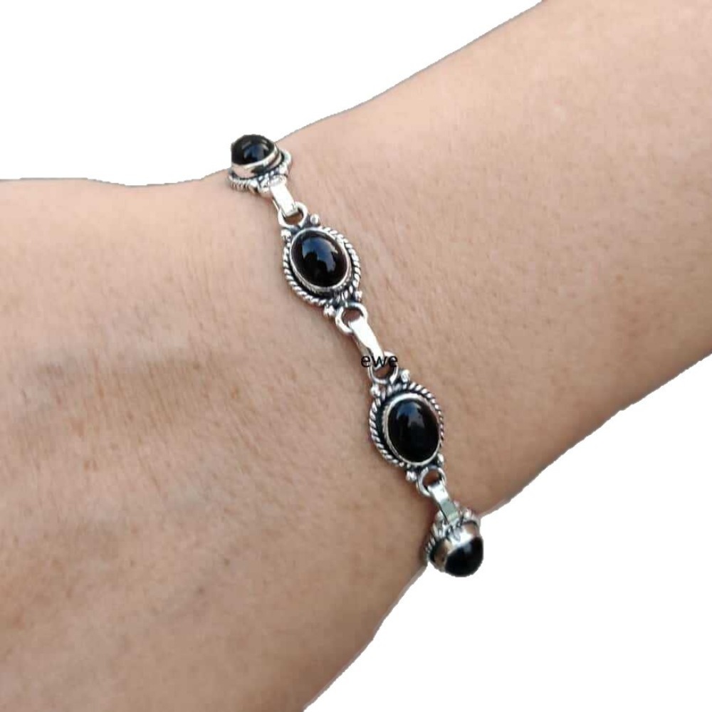 Bracelets ajustables en argent - Fashion Ethnic Wear For Men avis et prix
