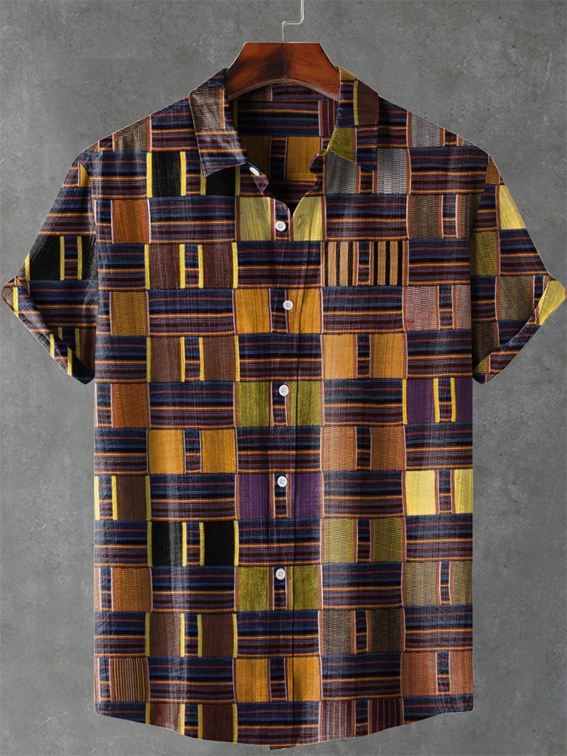 Chemise en lin pour hommes Vin - Ethnic Fashion World avis et prix