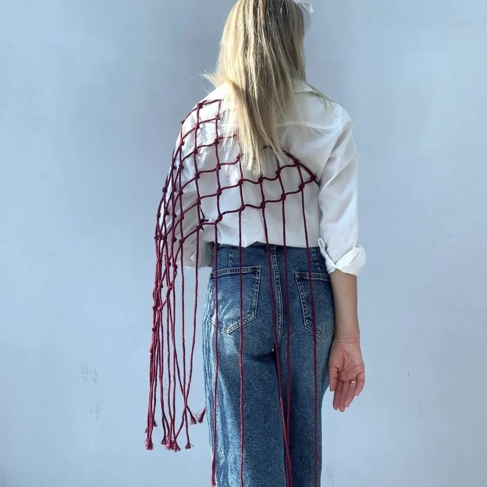 Écharpe-châle bohème à franges - Ethnic Fashion Design avis et prix