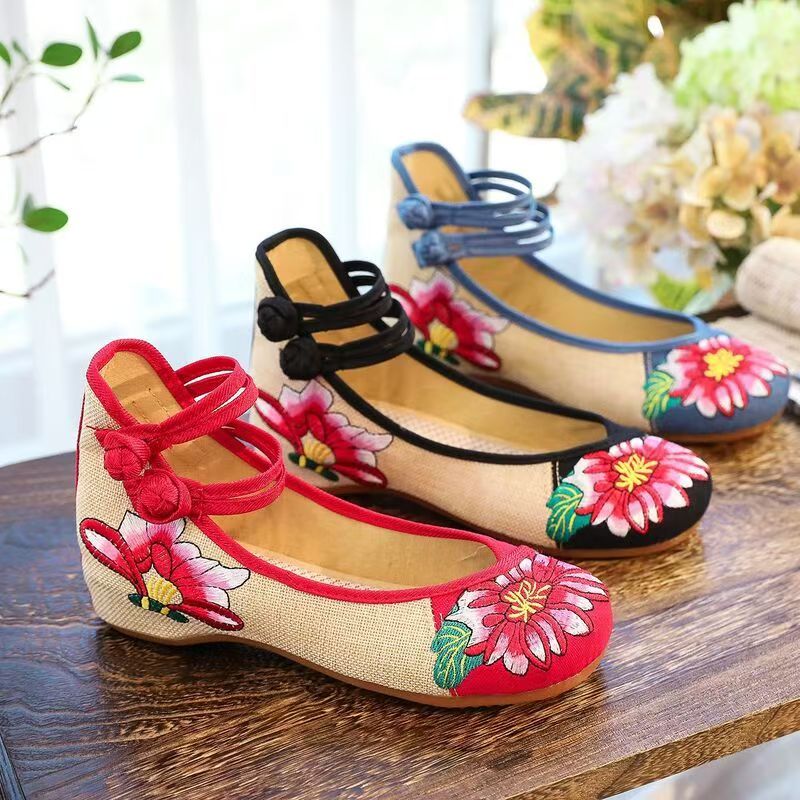 Chaussures compensées brodées  - Ethnic Fabric avis et prix