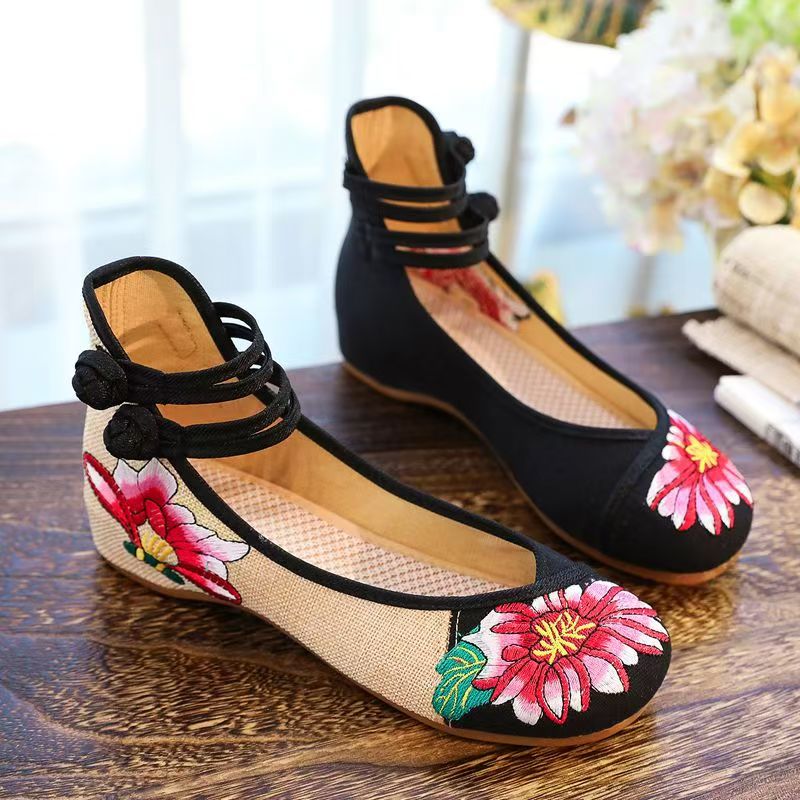 Chaussures compensées brodées  - Ethnic Fabric avis et prix