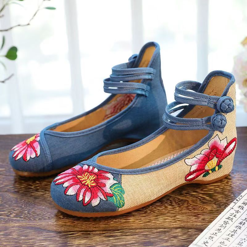 Chaussures compensées brodées  - Ethnic Fabric avis et prix
